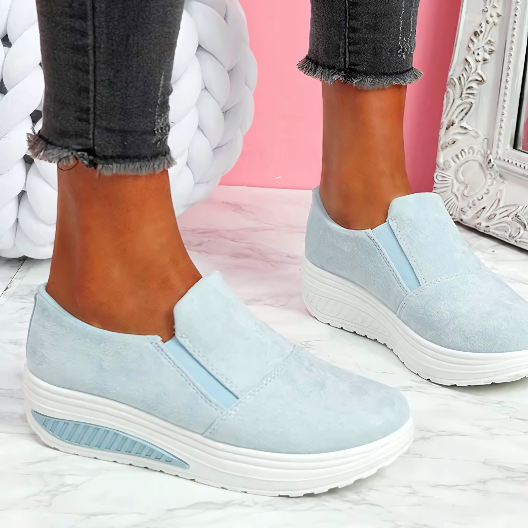 Sabrine Platfrom Sneakers - Ervaar de ultieme combinatie van mode en comfort