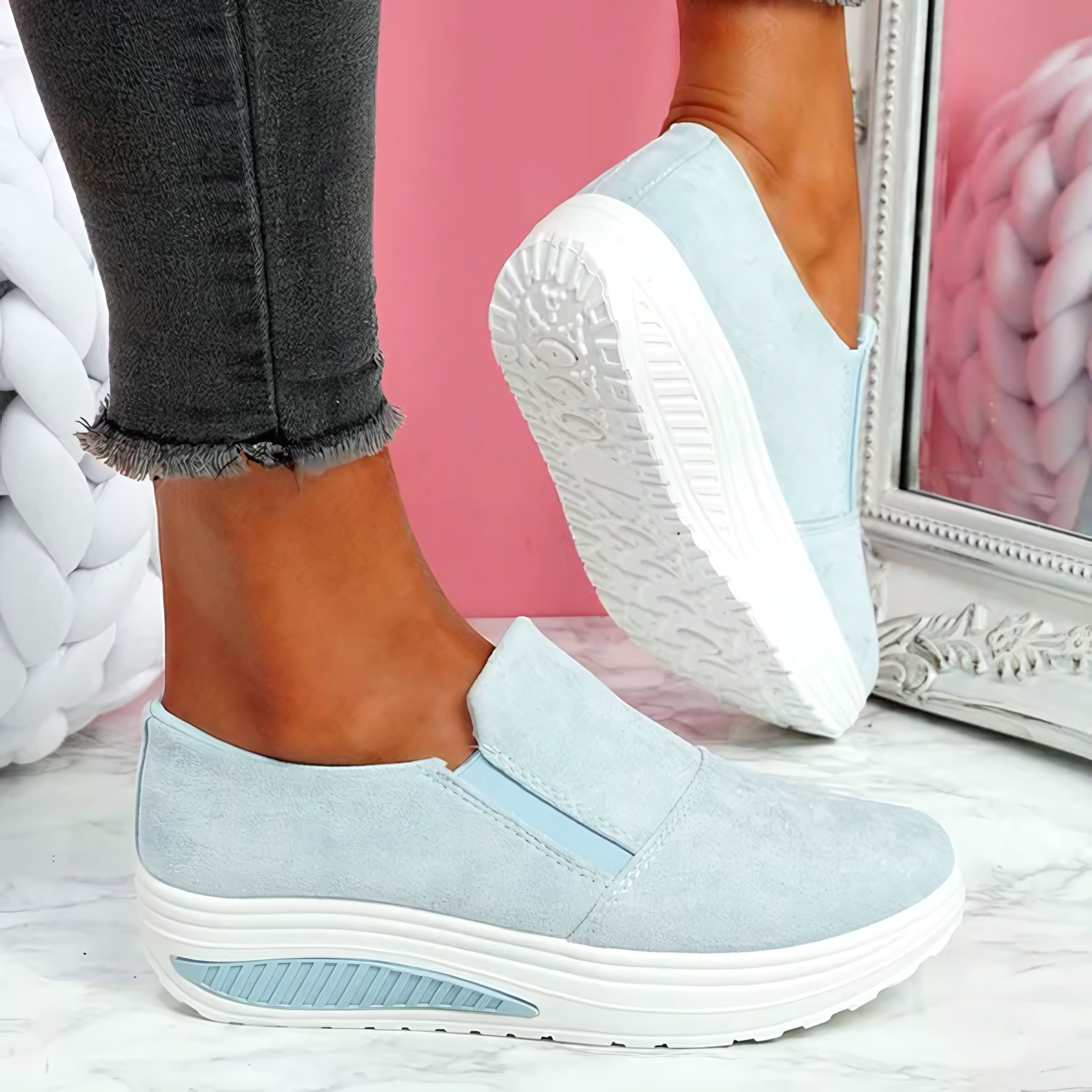 Sabrine Platfrom Sneakers - Ervaar de ultieme combinatie van mode en comfort