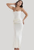 Mila - Strapless Elegant Maxi Dress 