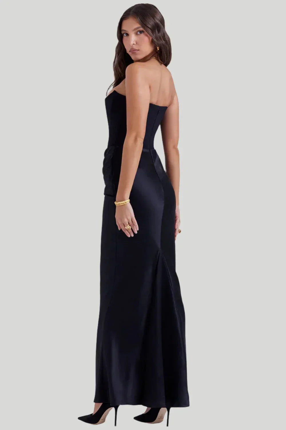 Mila - Strapless Elegant Maxi Dress 