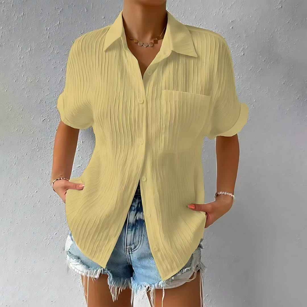 Olive Top - Een shirt met textuur dat overal bij past!