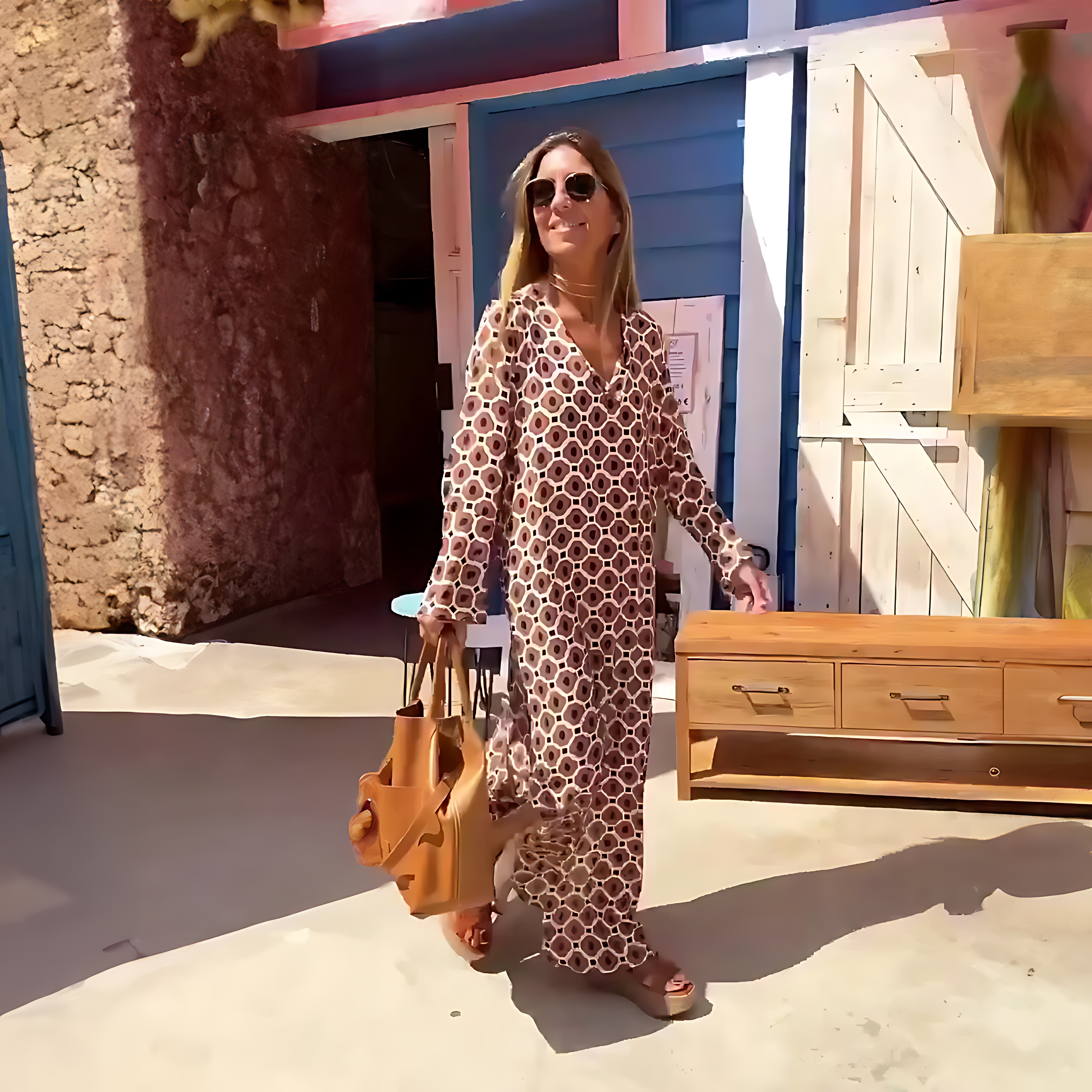 Marley Dress - Paradeer met je prints in deze fascinerende lange jurk!