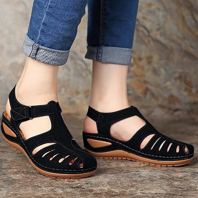 Olivia Orthosandalen - Leder Orthopedische sandalen met zachte zool