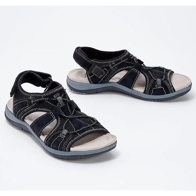 Evy Orthosandalen - Leren Orthopedische sandalen met zachte zool