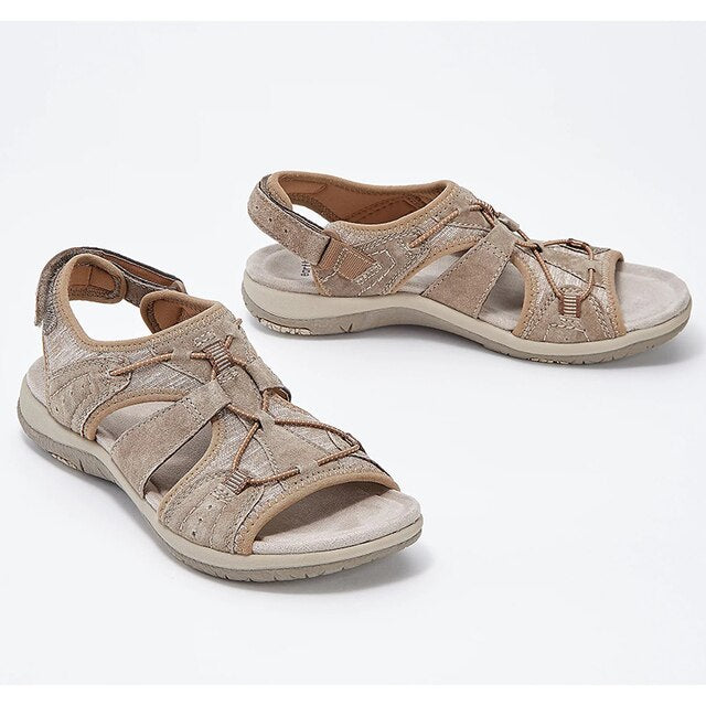 Evy Orthosandalen - Leren Orthopedische sandalen met zachte zool