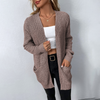 Fenna Rib-Knit Vest - Chic lang gebreid open vest voor haar