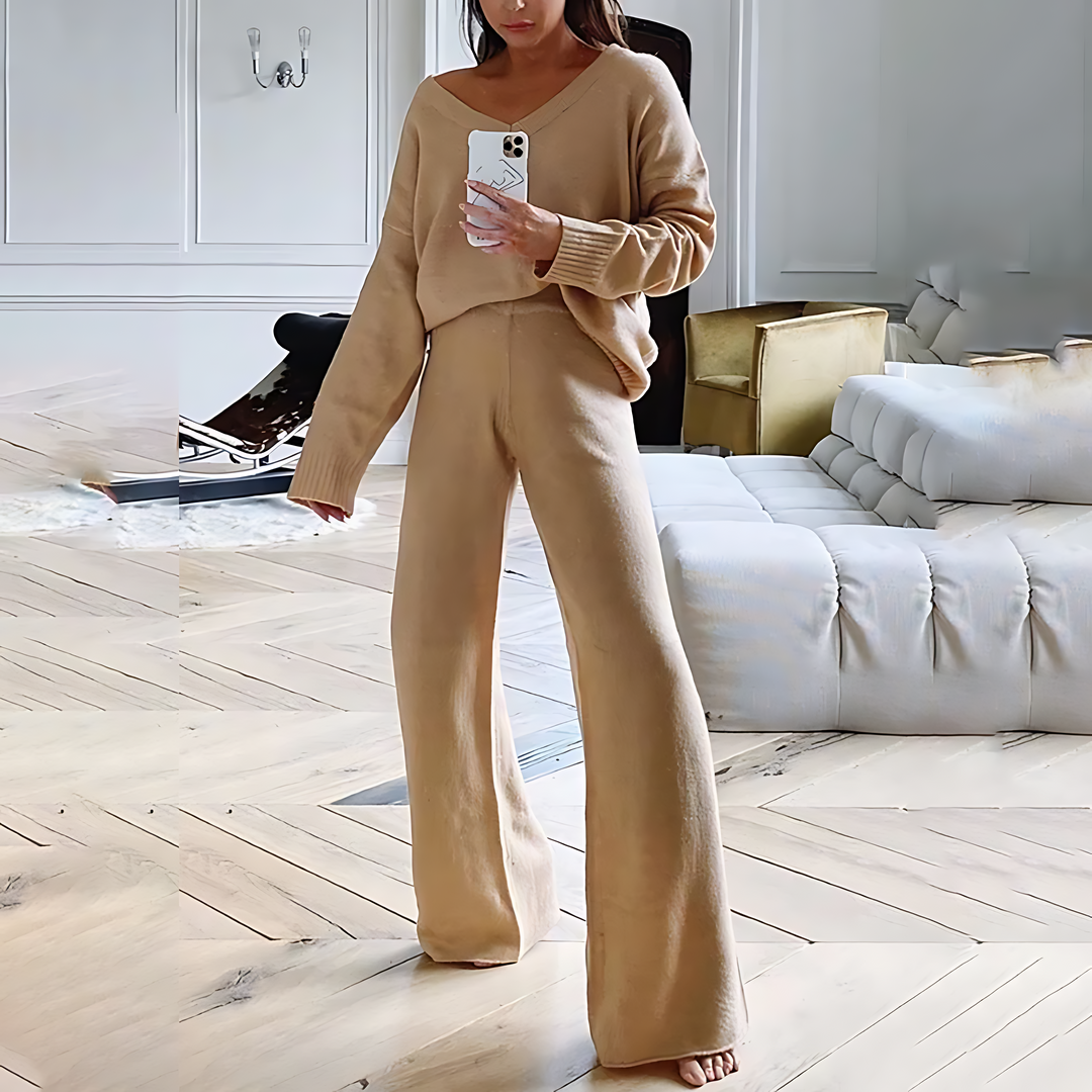 Elinde Loungewear Set - Wikkel jezelf in comfort, laat sereniteit los in je eigen garderobe!