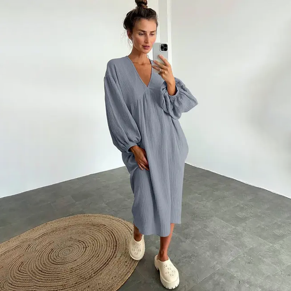 Noa Puffy Sleeve Dress - Elegante zoete pofjurk voor elke gelegenheid